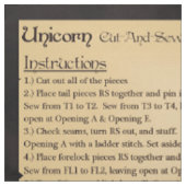Unicorn Cut-and-Sew Fabric Stof (Swatch)