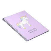 Unicorn Cute Kinder Pastel Notitieboek (Rechterzijde)