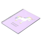 Unicorn Cute Kinder Pastel Notitieboek (Linkerzijde)