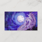 Unicorn Cute pegacorn pegasus horse pony moon luna Visitekaartje (Voorkant)