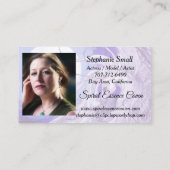 Unicorn Cute pegacorn pegasus horse pony moon luna Visitekaartje (Achterkant)