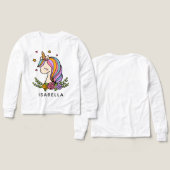 Unicorn Cute Whimsical Girly Persoonlijke naam (Voorkant /achterkant)