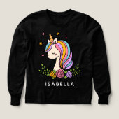 Unicorn Cute Whimsical Girly Persoonlijke naam (Voorkant)