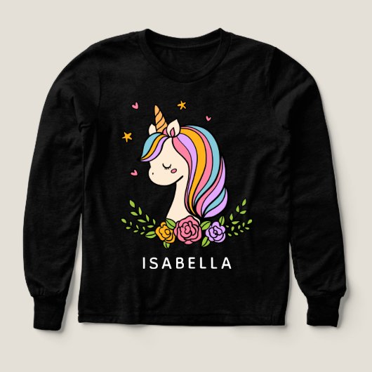 Unicorn Cute Whimsical Girly Persoonlijke naam (Voorkant)