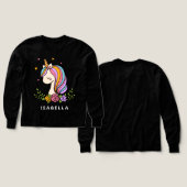 Unicorn Cute Whimsical Girly Persoonlijke naam (Voorkant /achterkant)