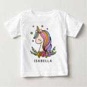 Unicorn Cute Whimsical Girly Persoonlijke naam (Voorkant)