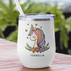 Unicorn Cute Whimsical Girly Persoonlijke naam