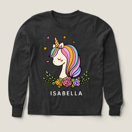 Unicorn Cute Whimsical Girly Persoonlijke naam (Voorkant)