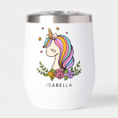 Unicorn Cute Whimsical Girly Persoonlijke naam (Voorkant)