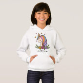 Unicorn Cute Whimsical Girly Persoonlijke naam (Voorkant volledig)