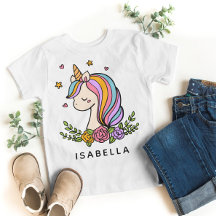 Unicorn Cute Whimsical Girly Persoonlijke naam