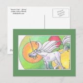 Unicorn Cycle - Lente ©1999 Briefkaart (Voorkant / Achterkant)