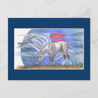 Unicorn Cycle - Winter ©1999 Briefkaart