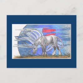 Unicorn Cycle - Winter ©1999 Briefkaart