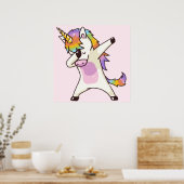 Unicorn Dab Poster (Keuken)