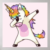 Unicorn Dab Poster (Voorkant)