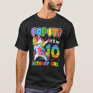 Unicorn Dabbing 10 jaar oude 10e verjaardag Pop T-shirt