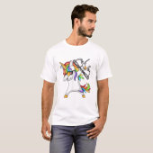 Unicorn dabbing Archery Funny shirt (Voorkant volledig)