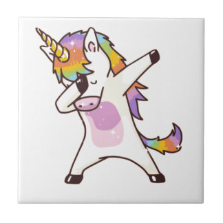 Unicorn Dabbing, cadeaus voor meisjes Tegeltje
