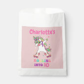 Unicorn Dabbing Roller Skateday Bedankzakje (Voorkant)