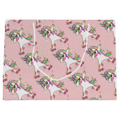 Unicorn Dabbing Roller Skateday Groot Cadeauzakje (Voorkant)