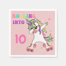 Unicorn Dabbing Roller Skateday Servet