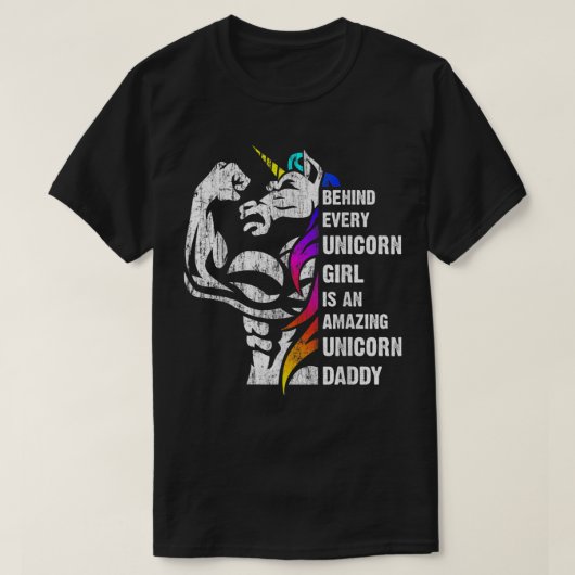 Unicorn Dad Dadacorn Dadicorn Daddycorn Inspiratio T-shirt (Design voorkant)