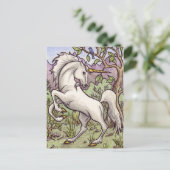 Unicorn Dancing briefkaart (Staand voorkant)