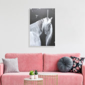 Unicorn & Dandelion canvas print (Insitu (Woonkamer))