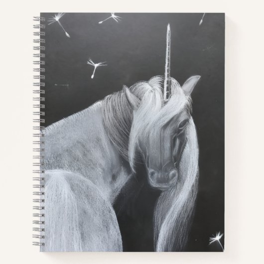 Unicorn & Dandelion spiral notebook Notitieboek (Voorkant)