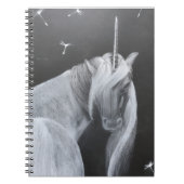 Unicorn & Dandelion spiral photo notebook Notitieboek (Voorkant)