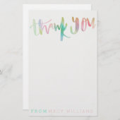 UNICORN DANK JE STATIONERY BRIEFPAPIER (Voorkant / Achterkant)