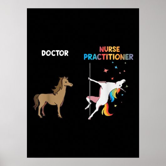 Unicorn Danspoolpool voor verpleegkundigen Poster (Voorkant)