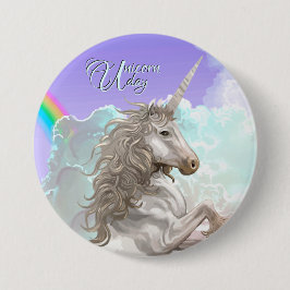 Unicorn Day, mooie eenhoorn Ronde Button 7,6 Cm