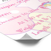 Unicorn de naam die keepaardkwekerij betekent poster (Hoek)