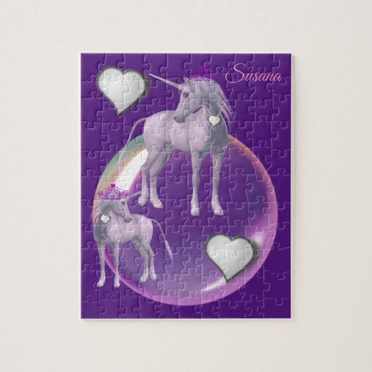 Unicorn Decorative Jigzaag Puzzle Legpuzzel (Verticaal)