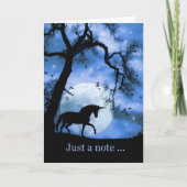 Unicorn Denking of you Kaart (Voorkant)