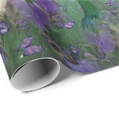 Unicorn der Butterflies Art Gift Wrap Cadeaupapier (Rol Hoek)