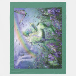 Unicorn der Buttys Art Fleece Blanket Deken
