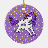 Unicorn Design Ceramic Ornament (Voorkant)