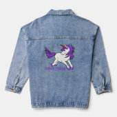 Unicorn Design Denim Jas Jacket (Achterkant)