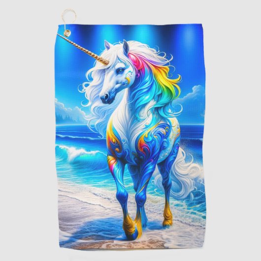 Unicorn Design Golfhanddoek (Voorkant)