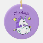 Unicorn Design Keramisch Ornament (Achterkant)