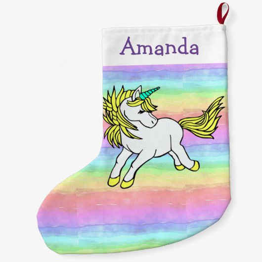 Unicorn Design Kerststuring Grote Kerstsok (Achterkant)