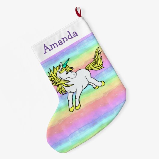 Unicorn Design Kerststuring Grote Kerstsok (Achterkant (Hangend))