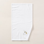 Unicorn Design Monogrammed Bad Handdoek (Handdoek)