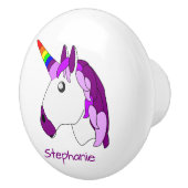 Unicorn Design Personalised Keramische Knop (Rechts)