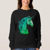 Unicorn Design – Women's Long Sleeve Trui (Voorkant)