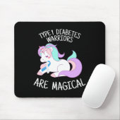 Unicorn Diabetes Warrior Gift  Muismat (Met muis)