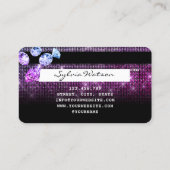 Unicorn Diamonds Glitter Credit Kaart Style modern Visitekaartje (Achterkant)